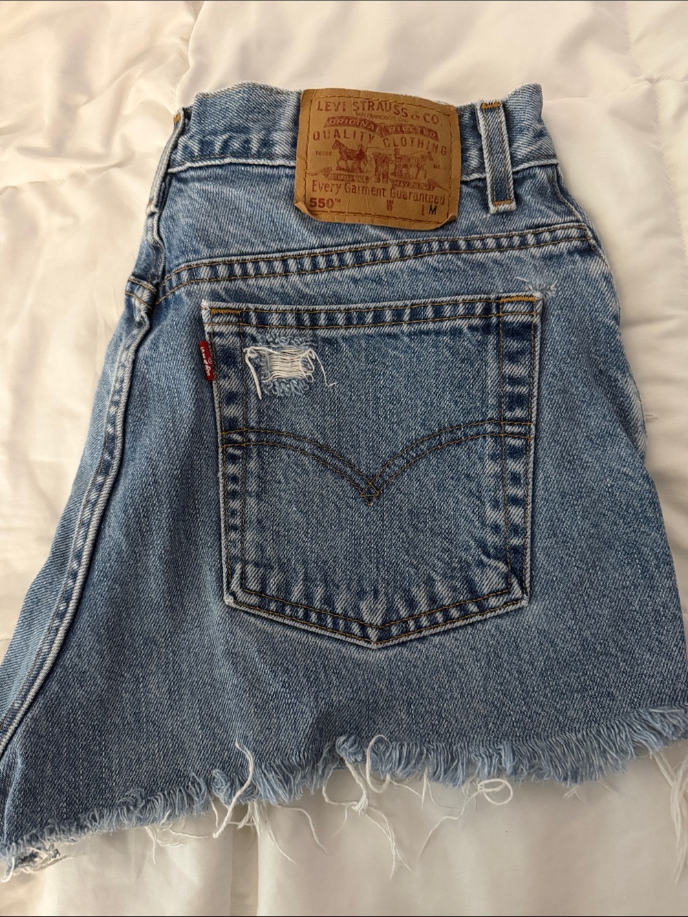 Levi's Distressed Denim Shorts Vintage